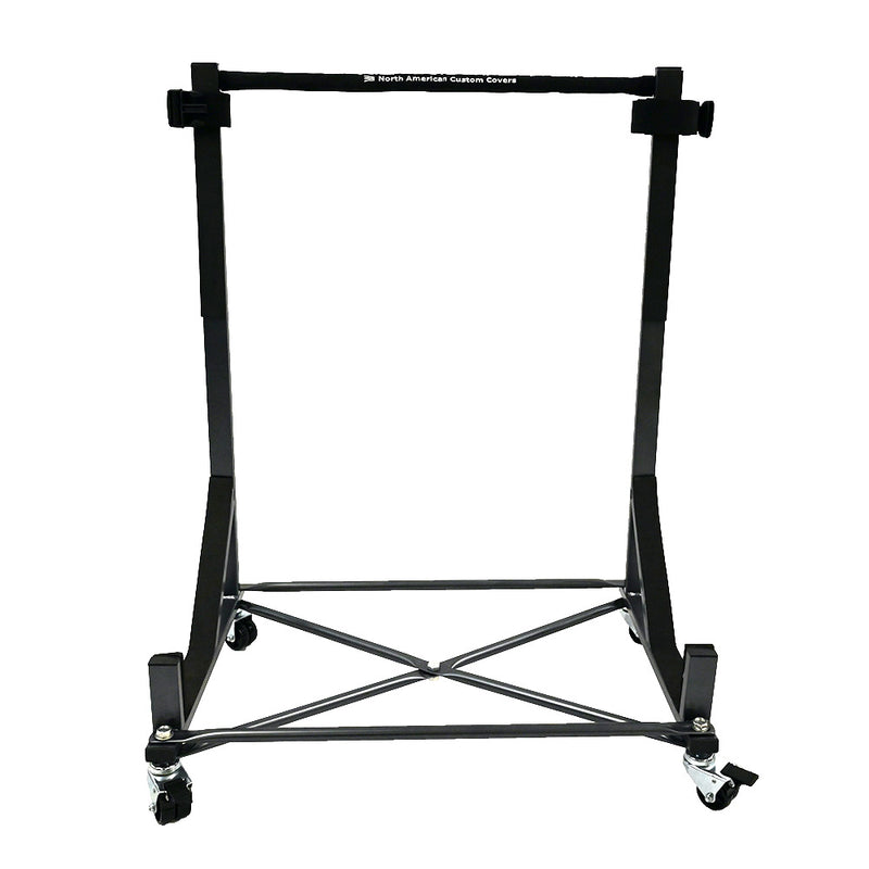 Jaguar Heavy-duty Hardtop Stand Trolley Cart Rack (Metallic Grey) with Securing Harness and Hard Top Dust Cover (050G)