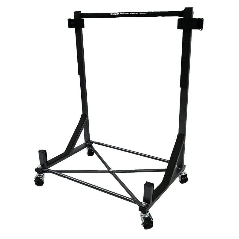 Porsche 911 996 997 Heavy-duty Hardtop Stand Trolley Cart Rack (Metallic Grey) with Securing Harness and Hard Top Dust Cover (050G)