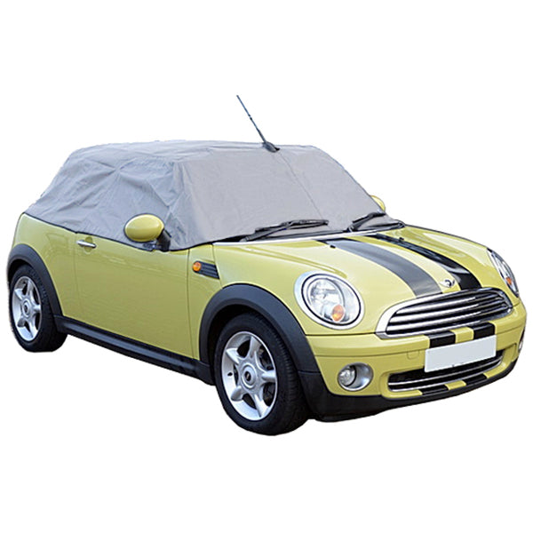 Soft Top Roof Protector Half Cover for Mini Cooper Convertible - 2004 onwards (115G) - GREY