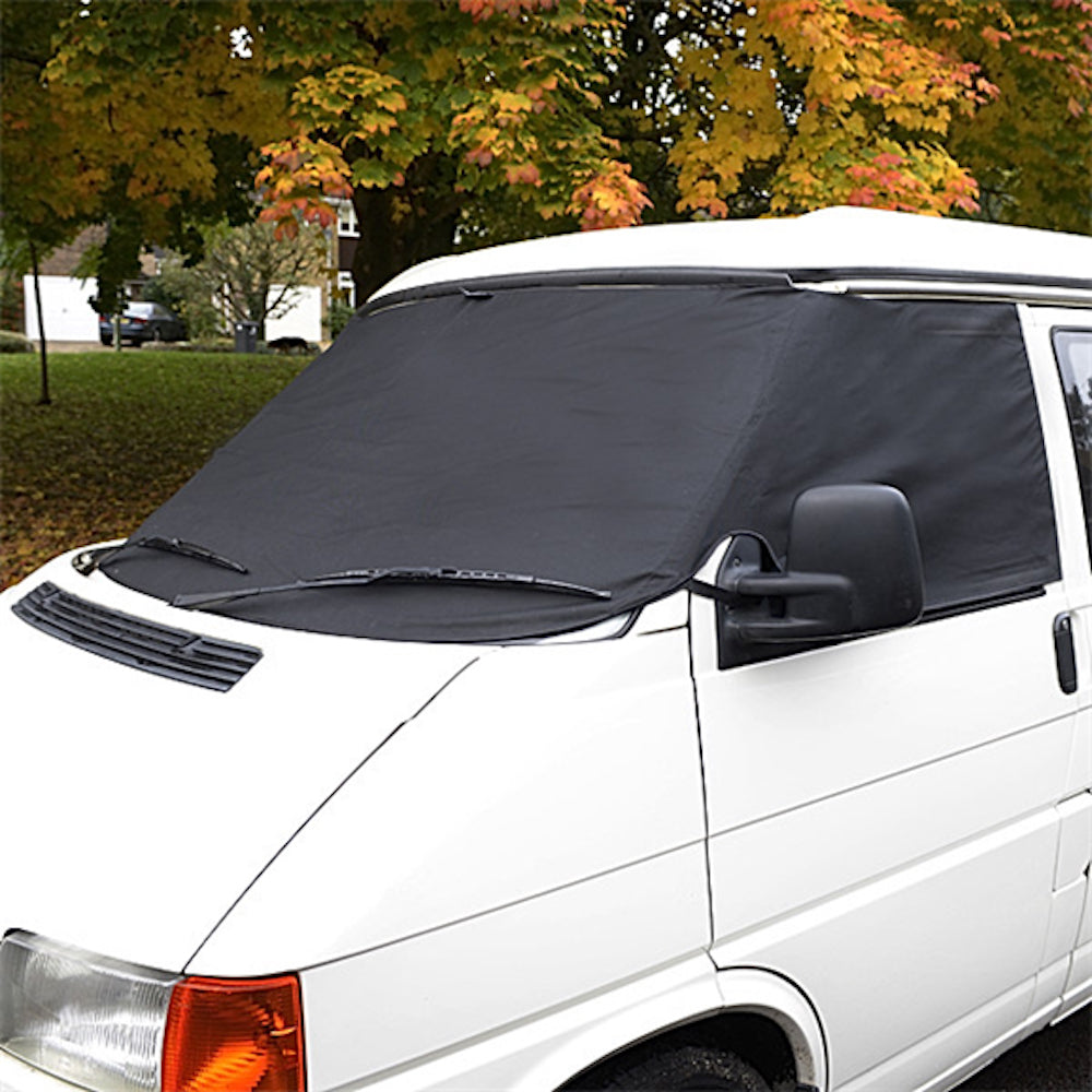 Screen Wrap Frost Cover for VW Bus Camper EuroVan Post-Type 2 T4 - BLACK - 1990 to 2003 (117B)