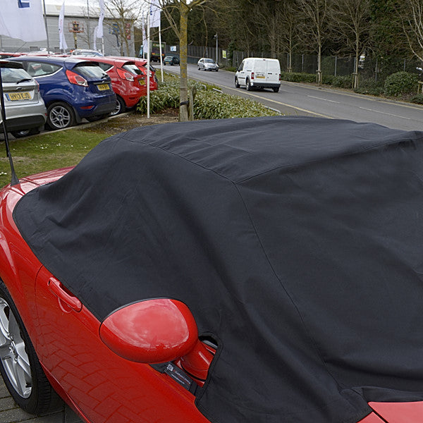 Demi-couverture de protection de toit souple sur mesure pour Mazda Miata MX5 Mk3 (NC) - 2005 à 2015 (121) - NOIR