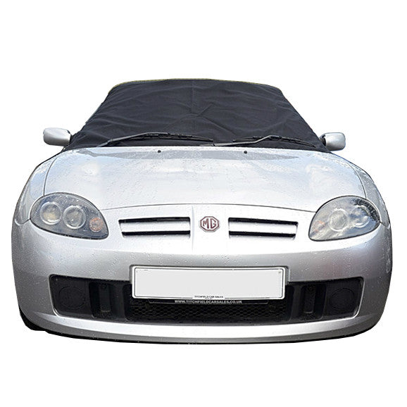 Soft Top Roof Protector Half Cover for MG F and MG TF - 1997 to 2005 (123 - BLACK