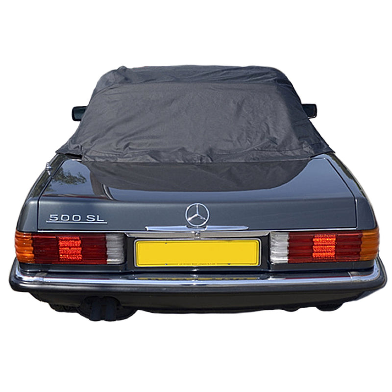 Soft Top Roof Protector Half Cover for Mercedes R107 (SL Class) - 1971 to 1989 (133) - BLACK