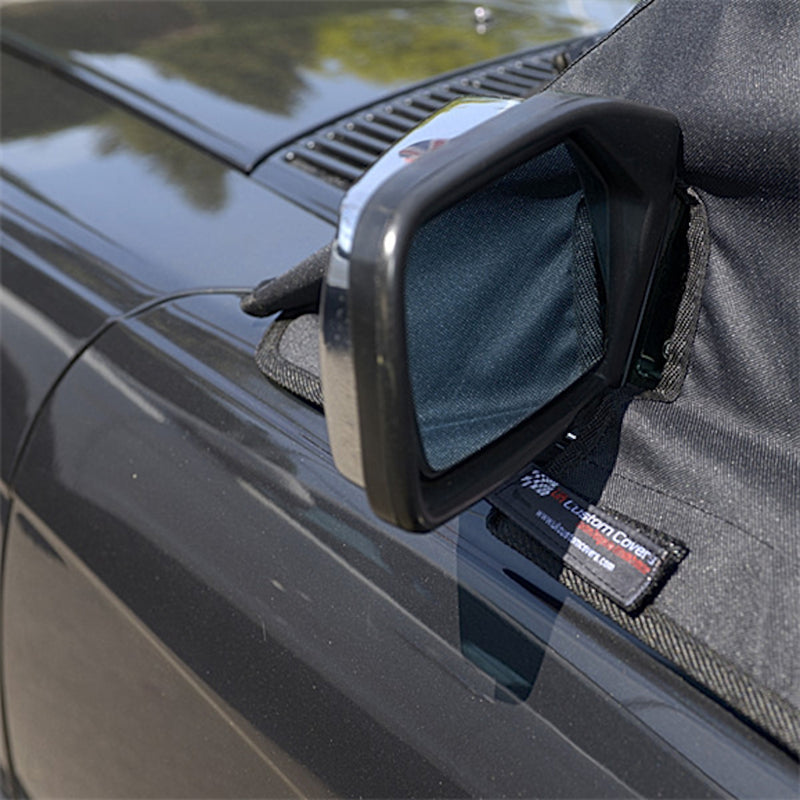 Soft Top Roof Protector Half Cover for Mercedes R107 (SL Class) - 1971 to 1989 (133) - BLACK
