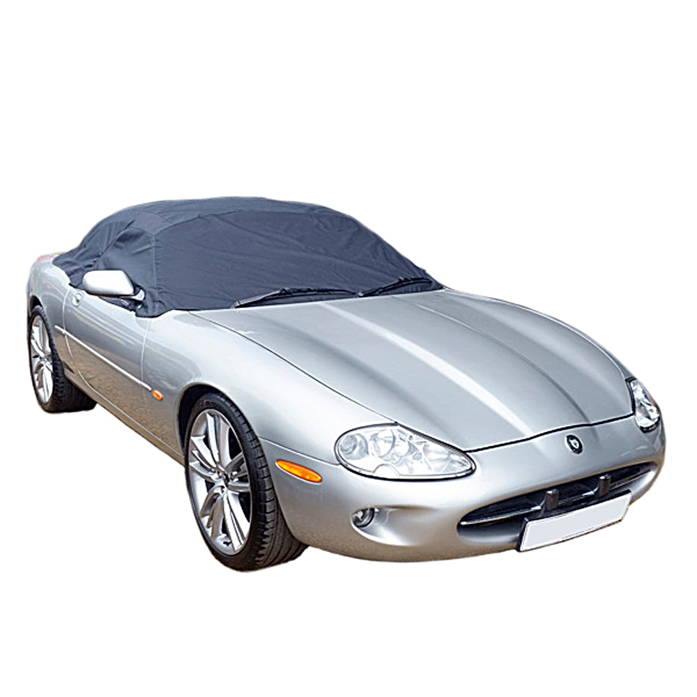 Soft Top Roof Protector Half Cover for Jaguar XK8 - 1997 to 2006 (135) - BLACK