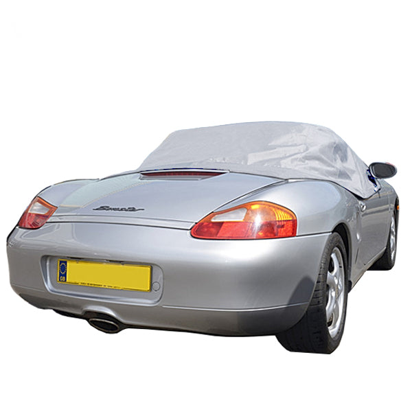 Soft Top Roof Protector Half Cover for Porsche Boxster 986 - 1997 to 2004 (145G) - GREY