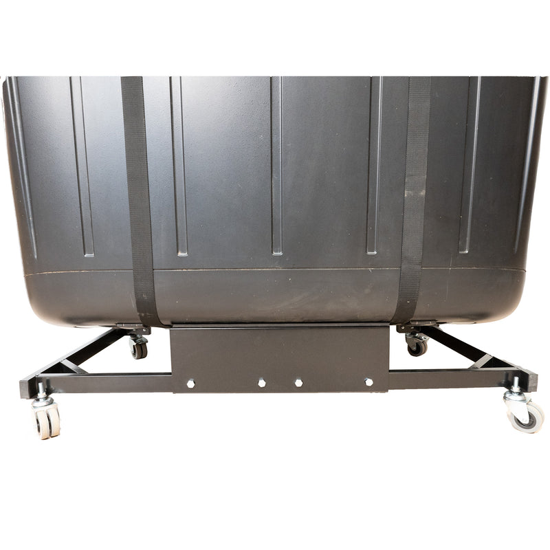 Jeep Wrangler TJ 2-door Heavy-duty Hardtop Stand Trolley Cart Rack (Black) with Rear Window Securing Straps (1502)