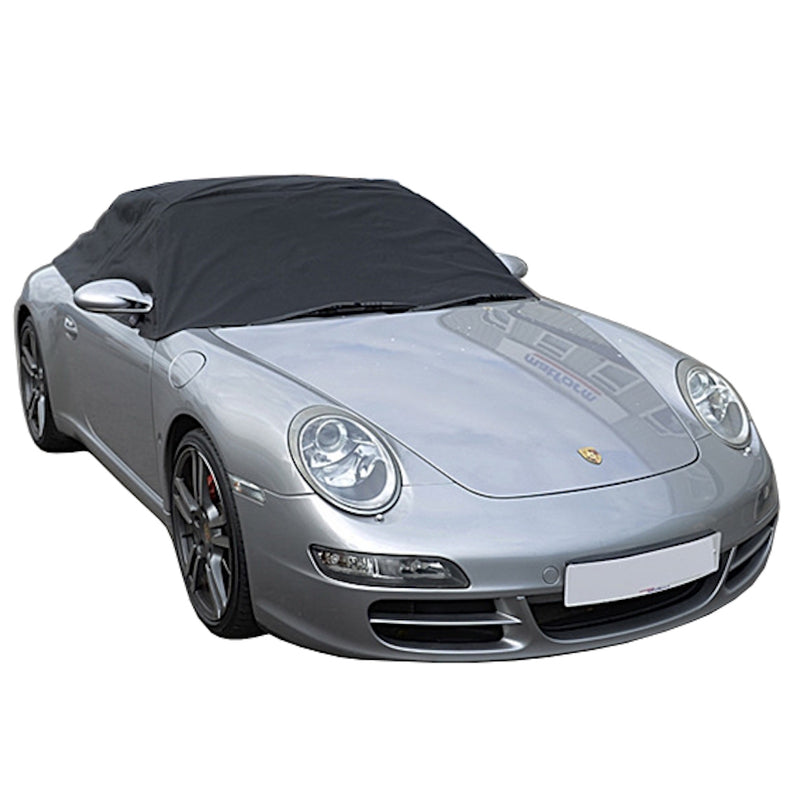Soft Top Roof Protector Half Cover for Porsche 911 996 997 - 1999 to 2011 (232) - BLACK