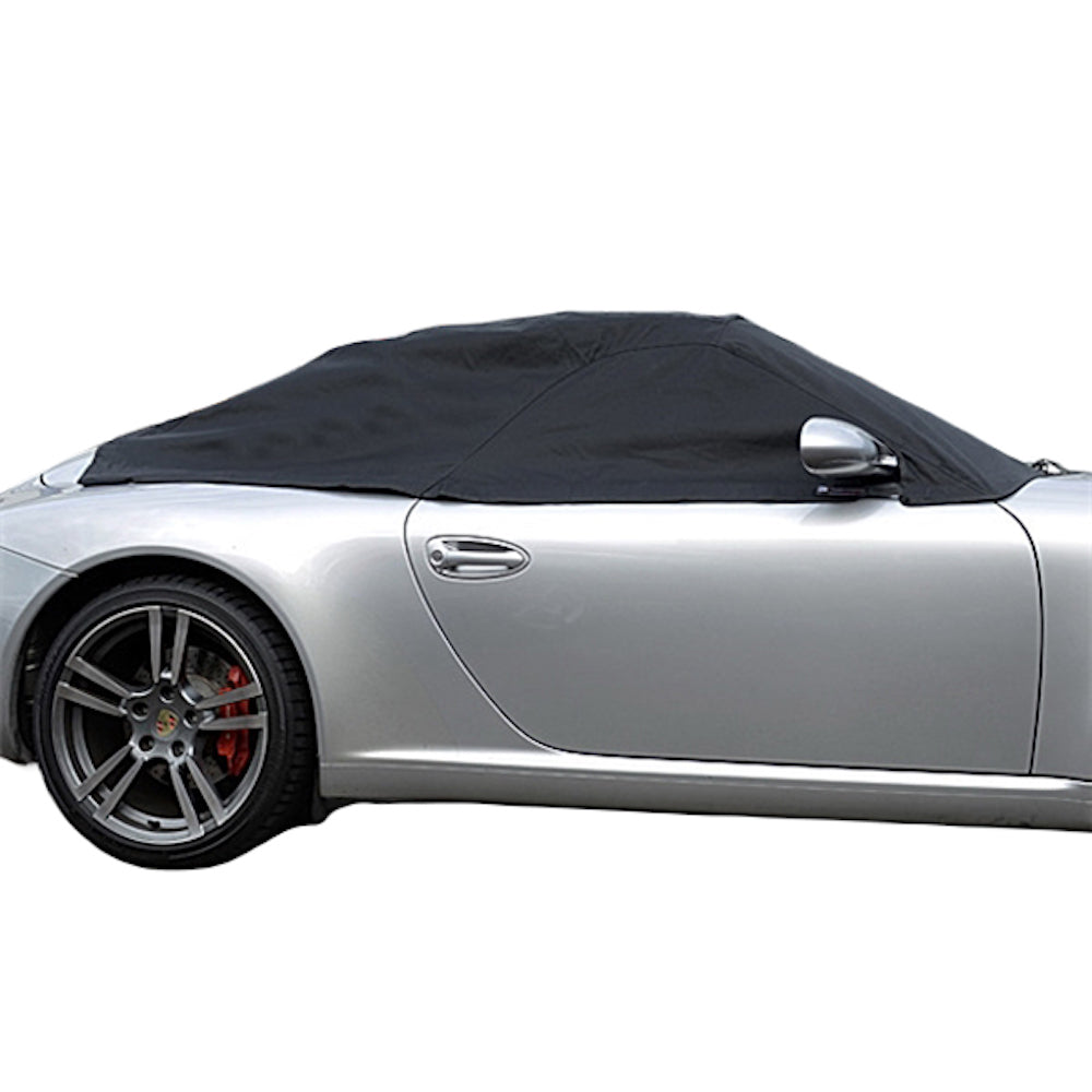Soft Top Roof Protector Half Cover for Porsche 911 996 997 - 1999 to 2011 (232) - BLACK