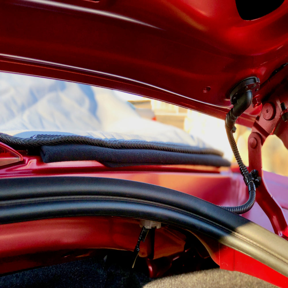 Demi-couverture de protection de toit souple pour Fiat 124 Spider 124 Spider &amp; Abarth 124 Spider - à partir de 2015 (262G) - GRIS