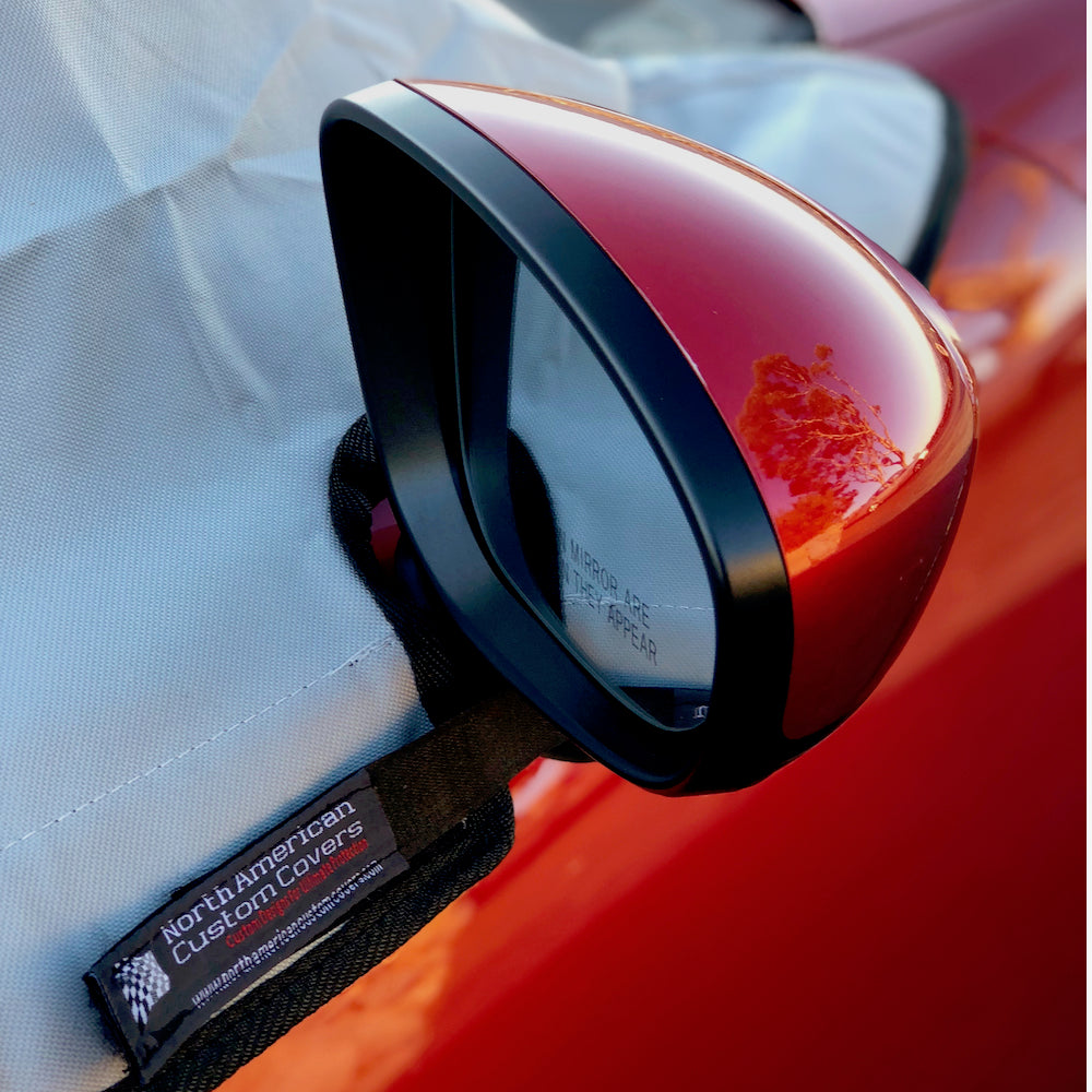 Demi-couverture de protection de toit souple pour Fiat 124 Spider 124 Spider &amp; Abarth 124 Spider - à partir de 2015 (262G) - GRIS