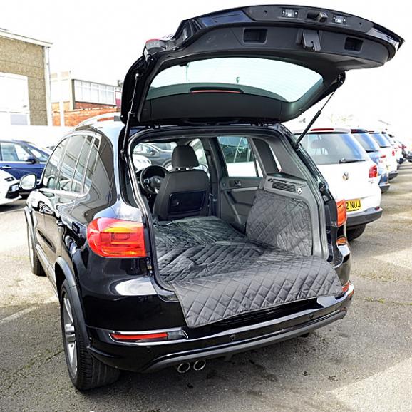 Doublure de coffre matelassée sur mesure pour Volkswagen VW Tiguan Génération 1 - 2007 à 2017 (269)
