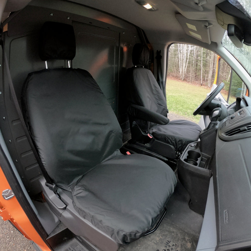 Ensemble de housses de siège avant sur mesure pour Ford Transit 150 250 350 350HD génération 4 - à partir de 2013 (276)