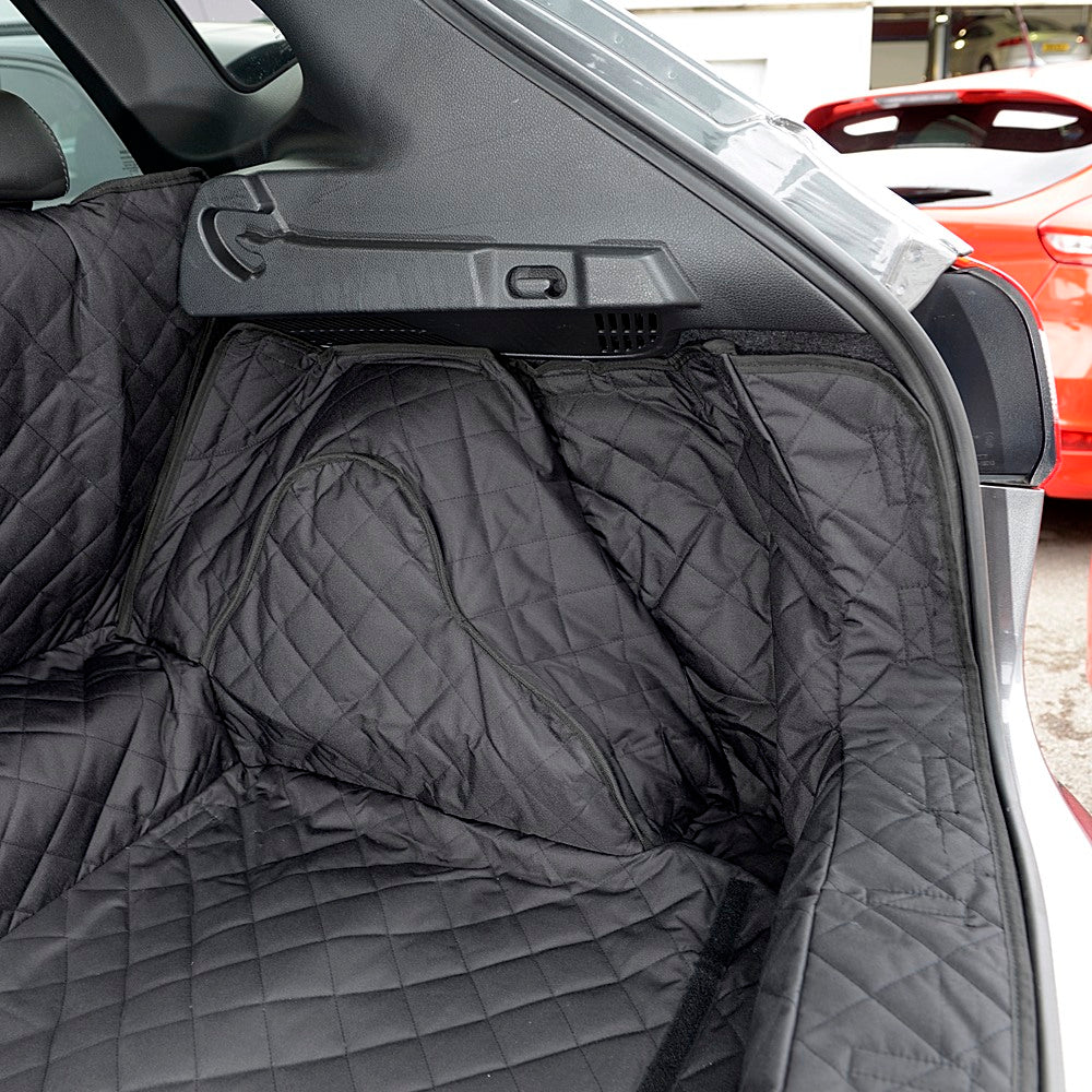 Forro de carga acolchado personalizado para Nissan Rogue Sport / Qashqai versión de piso bajo de 5 plazas - A medida e impermeable - J11 2013 en adelante (320)