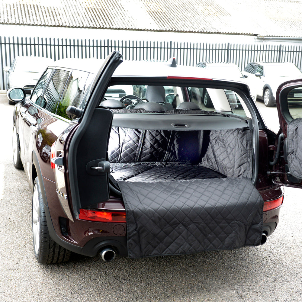 Doublure de coffre matelassée sur mesure pour la version à plancher surélevé BMW Mini Clubman F54 - à partir de 2015 (340)