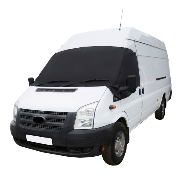 Cache-Brise Antigel pour Ford Transit Van Mk7 - NOIR - Version Facelift Génération 3 - 2006 à 2014 (370B)