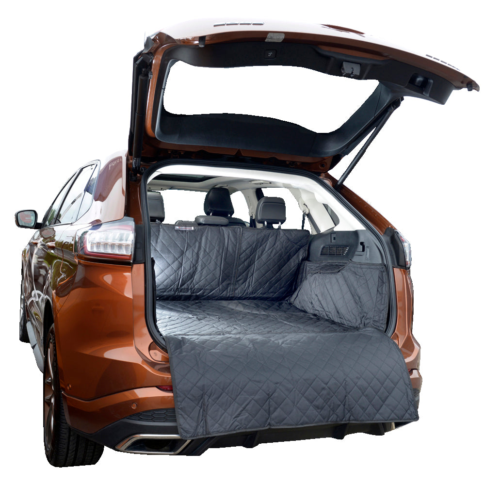 Doublure de coffre matelassée sur mesure pour Ford Edge Generation 2 avec côtés recouverts de moquette - à partir de 2015 (363)