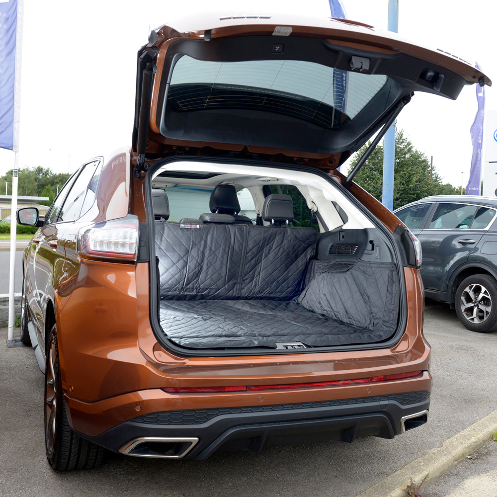 Doublure de coffre matelassée sur mesure pour Ford Edge Generation 2 avec côtés recouverts de moquette - à partir de 2015 (363)