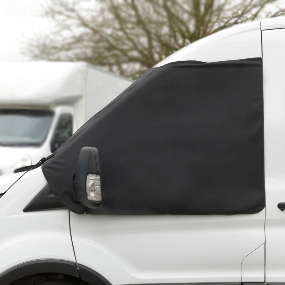 Screen Wrap Frost Cover for Ford Transit Van Mk8 - BLACK - Generation 4 - 2014 onwards (420B)