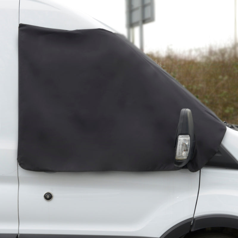 Screen Wrap Frost Cover for Ford Transit Van Mk8 - BLACK - Generation 4 - 2014 onwards (420B)