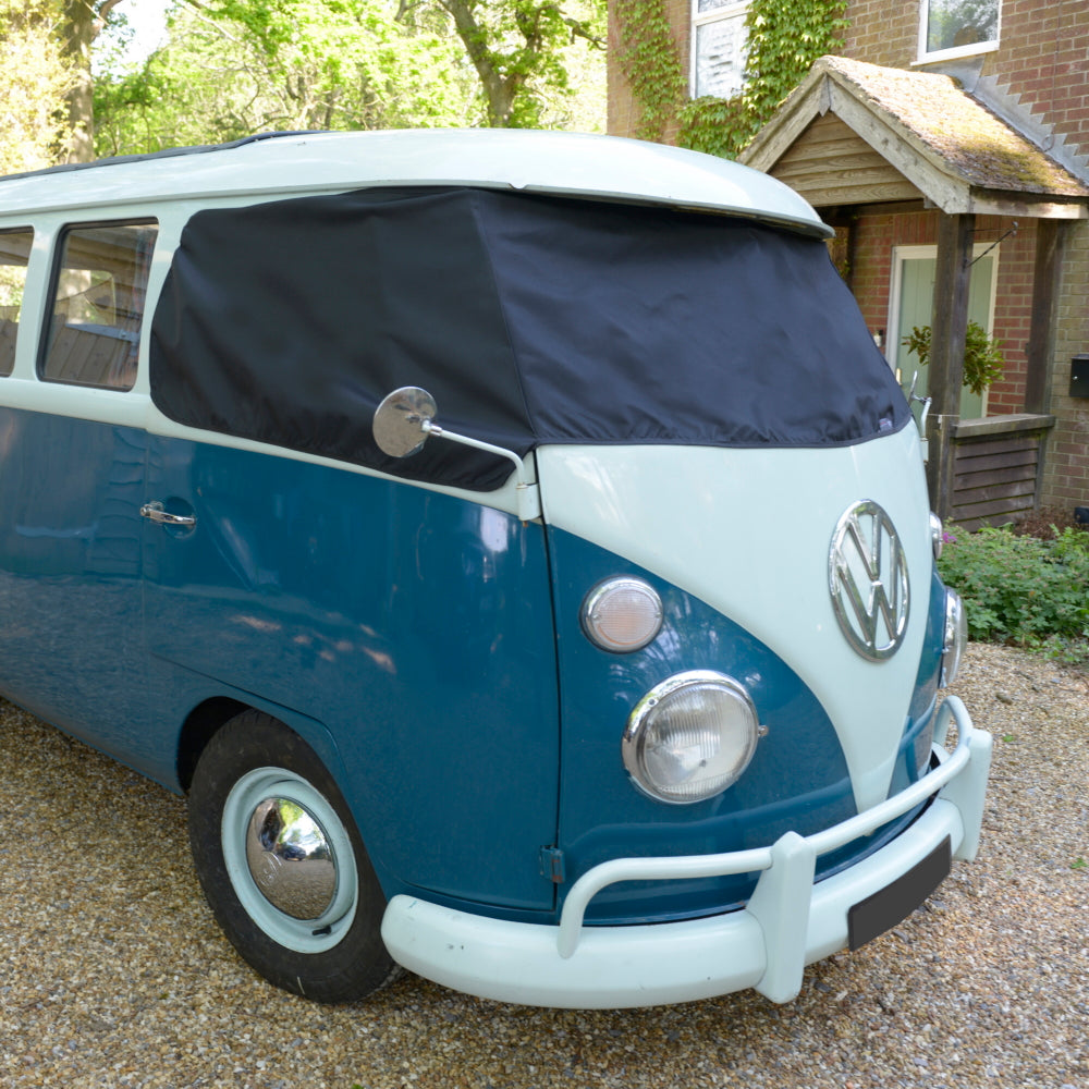 Housse de protection anti-gel pour VW Bus Camper Van (fenêtre divisée T1) - NOIR - 1950 à 1967 (421B)