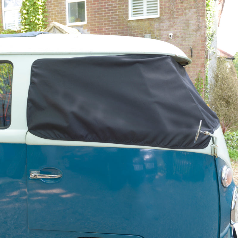 Screen Wrap Frost Cover for VW Bus Camper Van (T1 Split Window) - BLACK - 1950 to 1967 (421B)