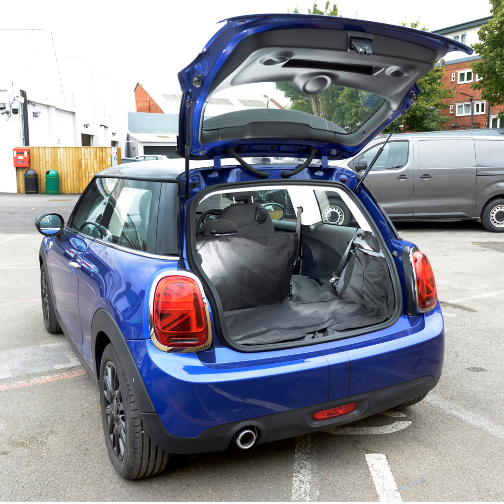 Tapis de coffre sur mesure pour BMW Mini Hatchback 3 portes Génération 3 F56 (plancher surélevé) - à partir de 2014 (560)