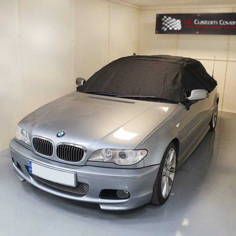Soft Top Roof Half Cover for BMW E46 - 1999 to 2005 (571) - BLACK