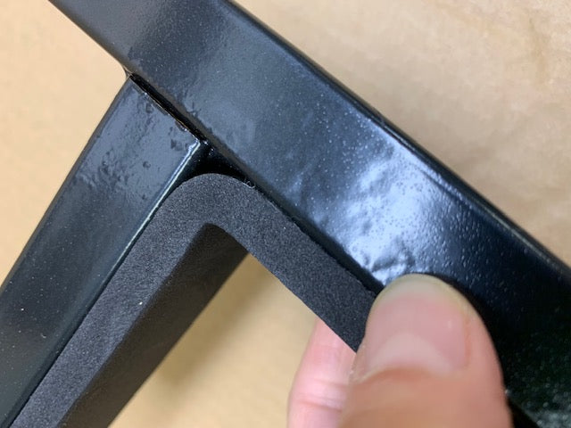 Estante de almacenamiento con soporte de techo rígido resistente (negro) con arnés de seguridad - SEGUNDO DE FÁBRICA (050Bx)