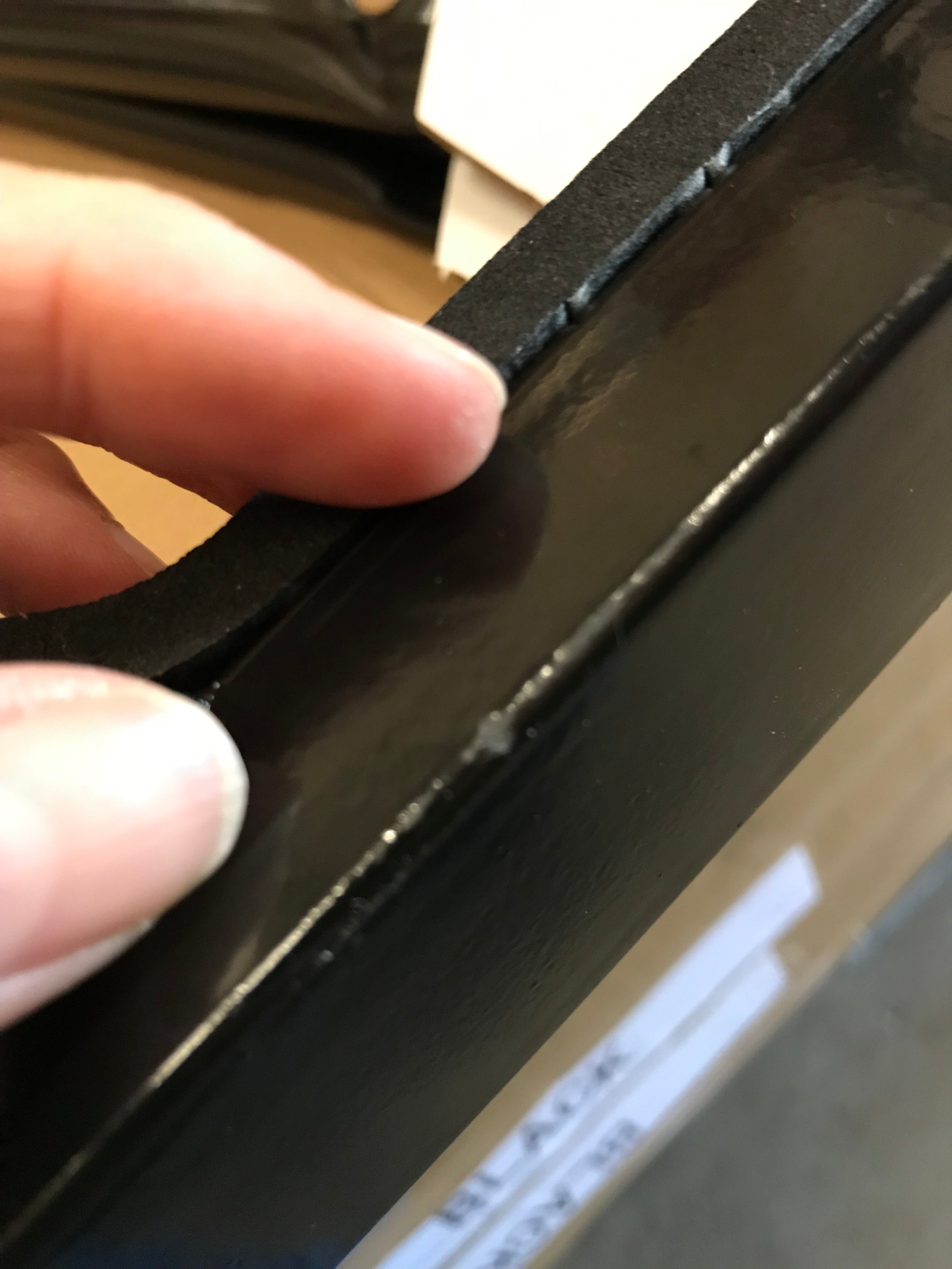 Estante de almacenamiento con soporte de techo rígido resistente (negro) con arnés de seguridad - SEGUNDO DE FÁBRICA (050Bx)