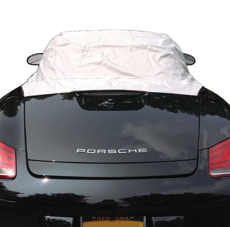 Soft Top Roof Protector Half Cover for Porsche Boxster 987 - 2005 to 2012 (114G) - GREY