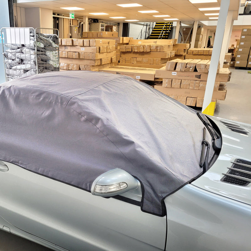 Hard Top Roof Protector Half Cover for Mercedes SL (SL Class) R230 - 2001 to 2011 (579G) - GREY