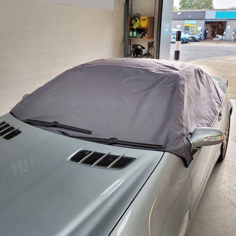Hard Top Roof Protector Half Cover for Mercedes SL (SL Class) R230 - 2001 to 2011 (579G) - GREY