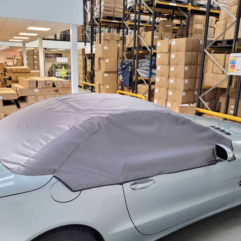 Hard Top Roof Protector Half Cover for Mercedes SL (SL Class) R230 - 2001 to 2011 (579G) - GREY