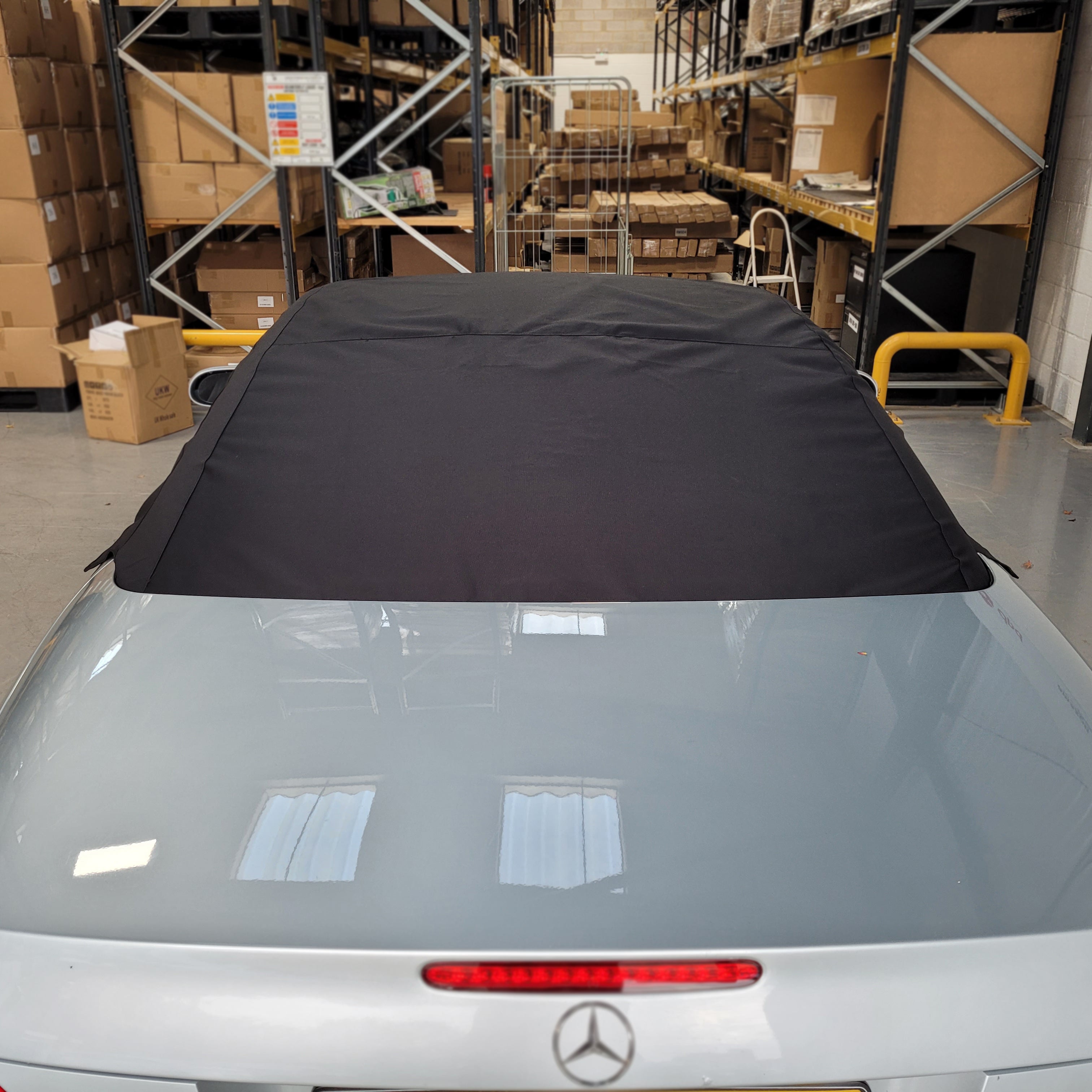 Demi-couverture de protection de toit rigide pour Mercedes SL (Classe SL) R230 - 2001 à 2011 (579) - NOIR