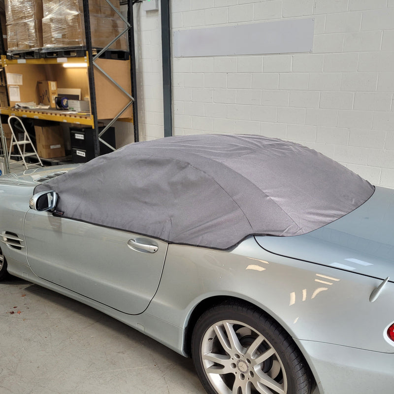 Hard Top Roof Protector Half Cover for Mercedes SL (SL Class) R230 - 2001 to 2011 (579G) - GREY