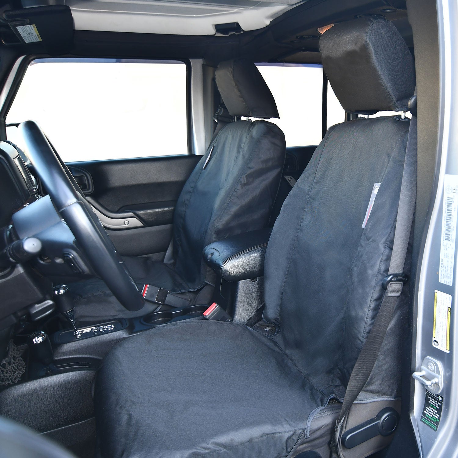 Housses de siège sur mesure pour Jeep Wrangler JK - Paire avant - Sur mesure 2006 à 2018 (440)