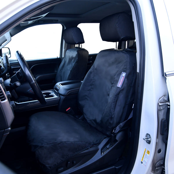 Housses de siège sur mesure pour Chevrolet / Chevy Silverado - Paire avant - Sur mesure 2014 à 2019 (457)