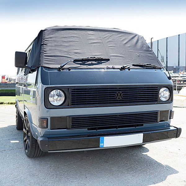 Screen Wrap Frost Cover for VW Vanagon Bus Camper Post-Type 2 T3 / T25 - BLACK - 1979 to 1992 (295B)